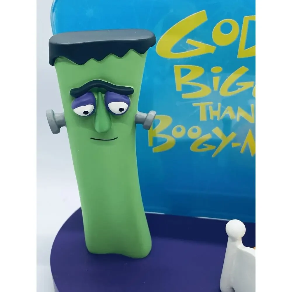 Vintage 1999 Veggie Tales Hallmark God Is Bigger Than The Boogeyman Figurine New